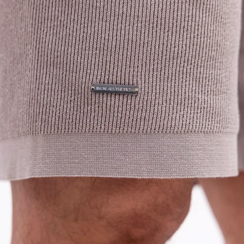 Pantaloni scurți din pâslă bărbați Iron Aesthetics Vibe, bej-4