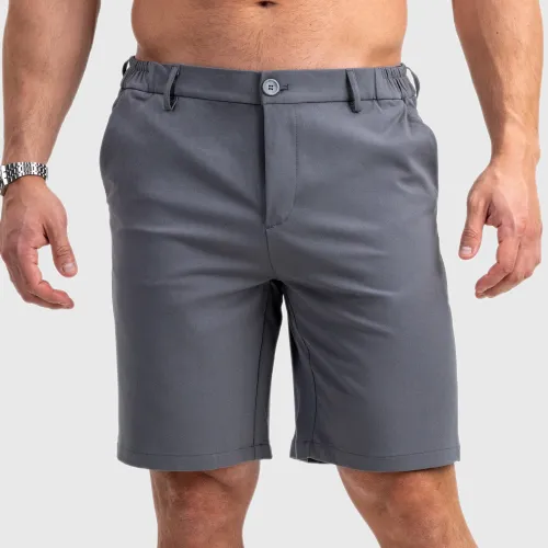 Pantaloni scurți bărbați Iron Aesthetics Chino Flex, gri