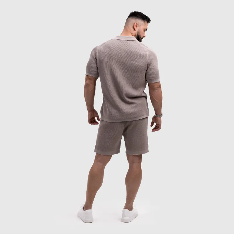 Set tricotat bărbați Iron Aesthetics Vibe, bej-17
