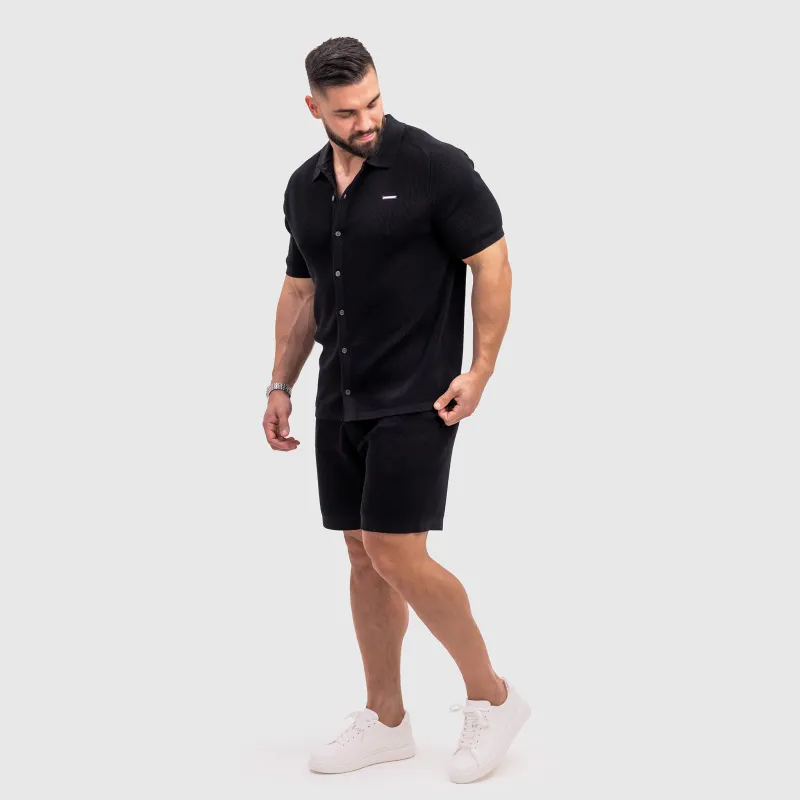 Set tricotat bărbați Iron Aesthetics Vibe, neagră-10