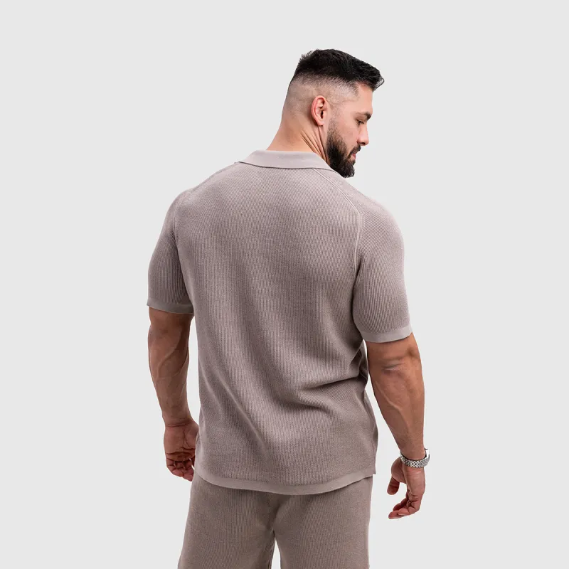 Cămașă din pâslă bărbați Iron Aesthetics Vibe, bej-7