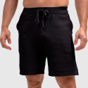 Pantaloni scurți din pâslă bărbați Iron Aesthetics Vibe, negri