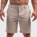 Pantaloni scurți bărbați Iron Aesthetics Chino Flex, bej