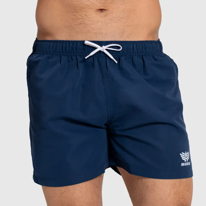 Șorturi baie bărbați Iron Aesthetics Sunshine, navy-2