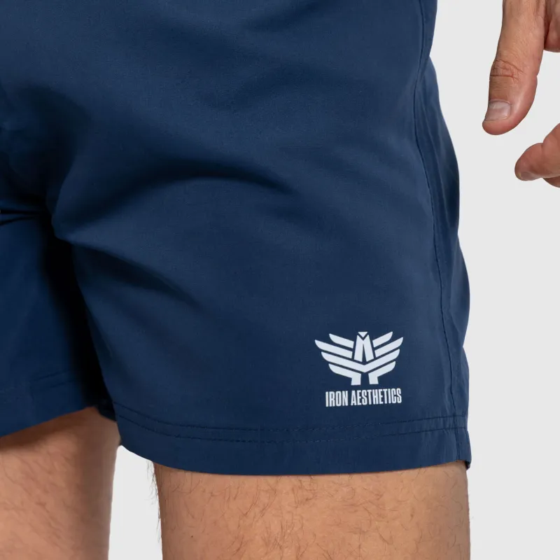 Șorturi baie bărbați Iron Aesthetics Sunshine, navy-4