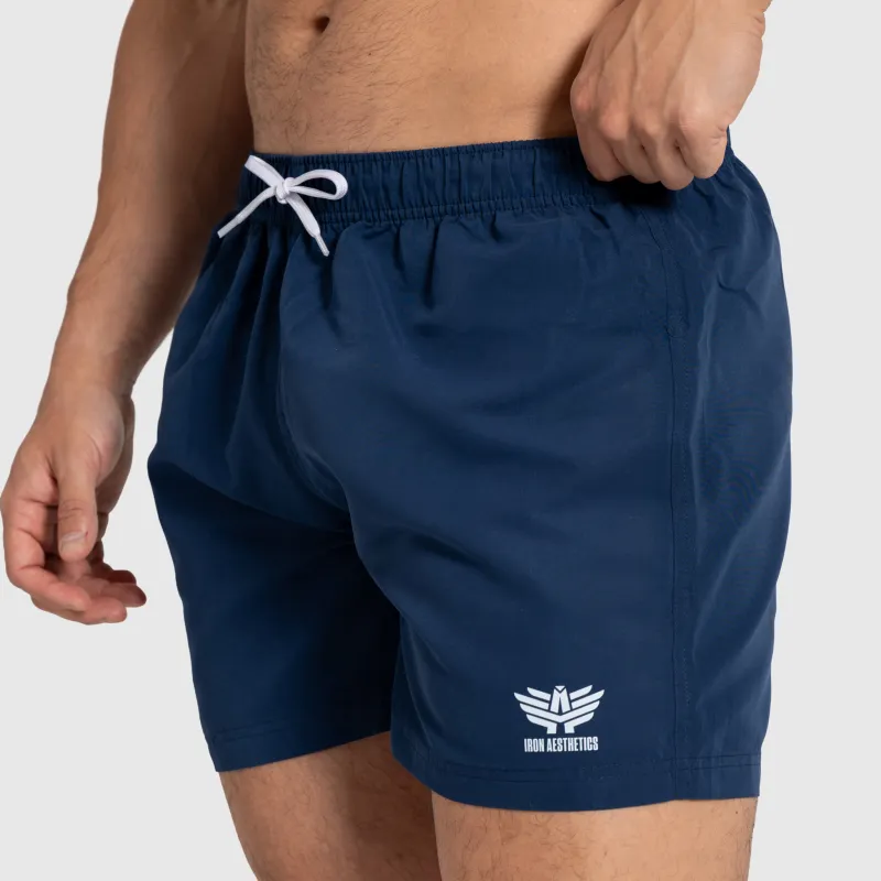 Șorturi baie bărbați Iron Aesthetics Sunshine, navy-3