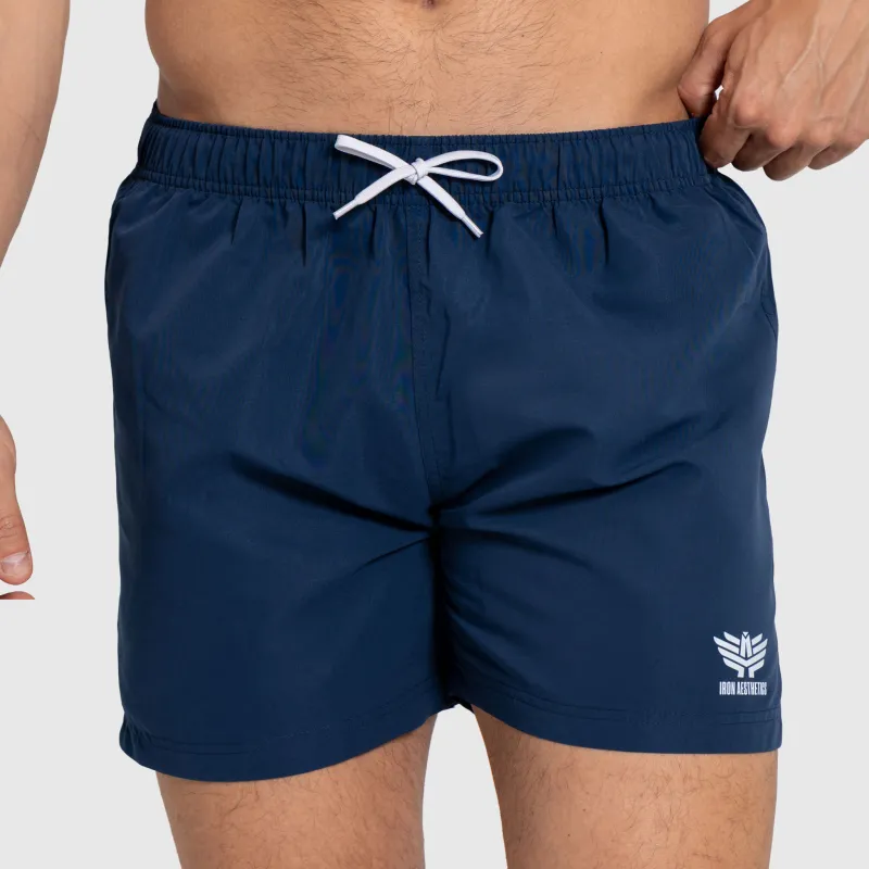Șorturi baie bărbați Iron Aesthetics Sunshine, navy-1