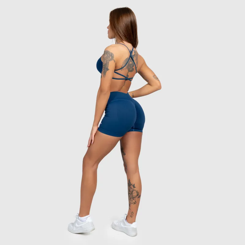 Pantaloni scurți sport Iron Aesthetics Shape, albaștri midnight-7