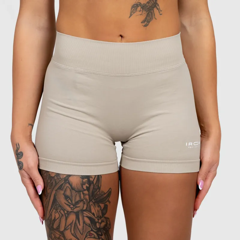 Pantaloni scurți sport Iron Aesthetics Shape, bej-4