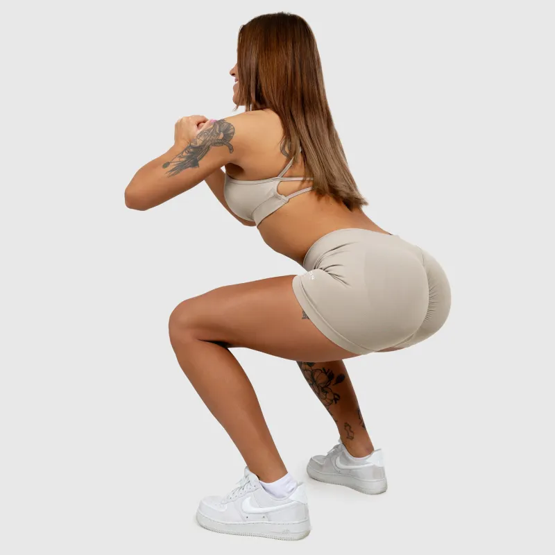 Pantaloni scurți sport Iron Aesthetics Shape, bej-8