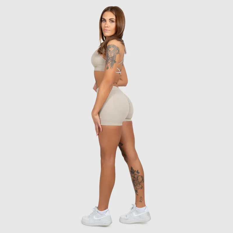 Pantaloni scurți sport Iron Aesthetics Shape, bej-9