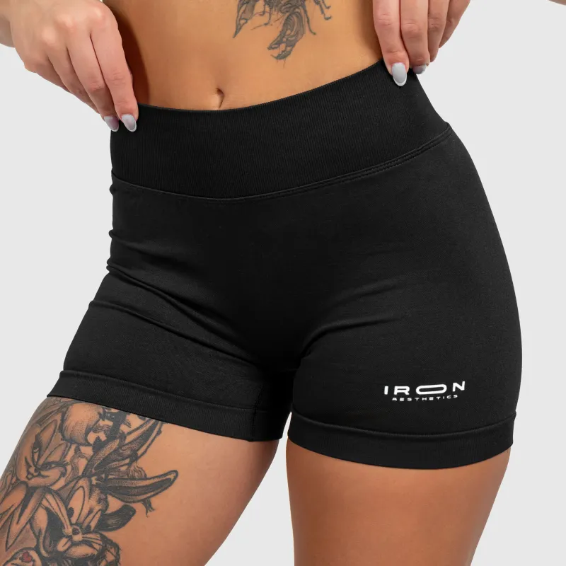 Pantaloni scurți sport Iron Aesthetics Shape, negri-3