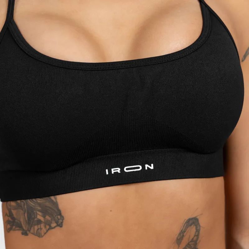 Bustiera sport Iron Aesthetics Shape, neagră-4