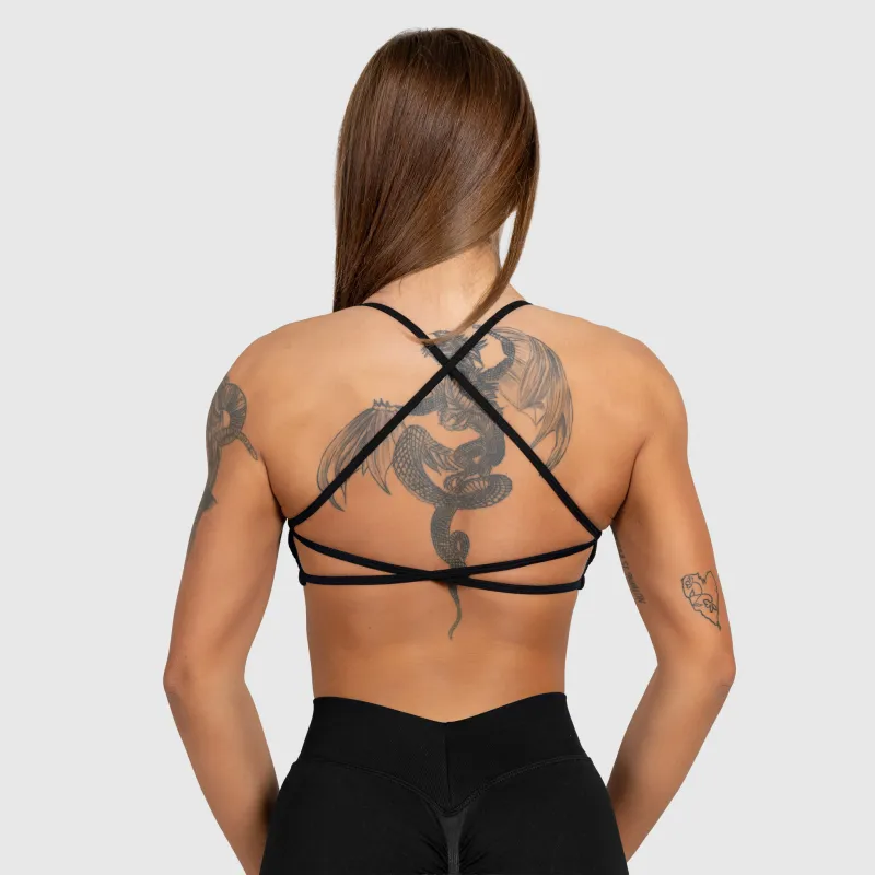 Bustiera sport Iron Aesthetics Shape, neagră-5