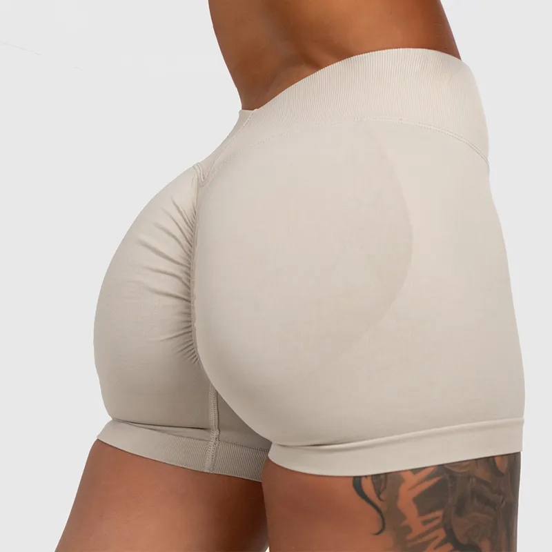 Pantaloni scurți sport Iron Aesthetics Shape, bej-1