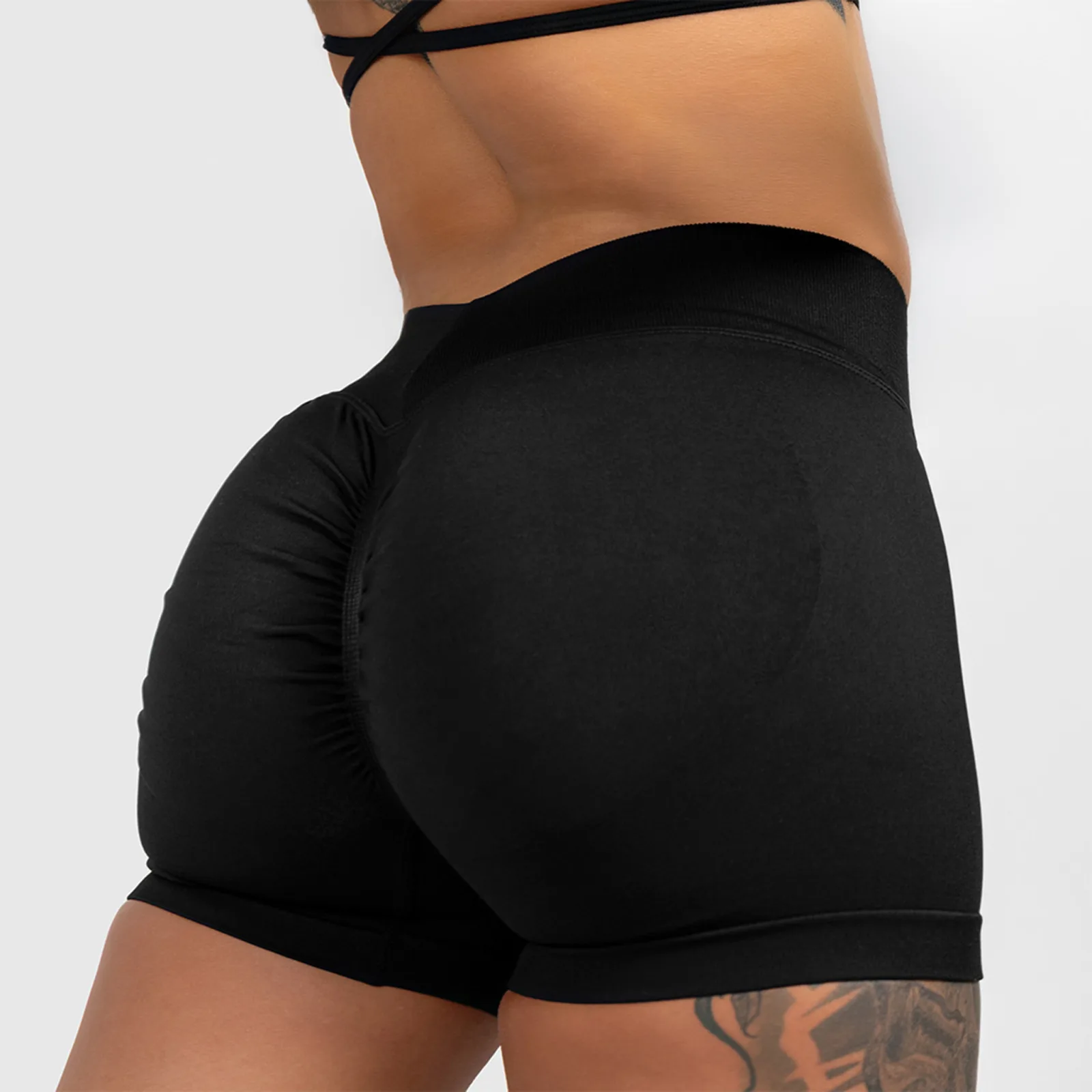 Pantaloni scurți sport Iron Aesthetics Shape, negri-1