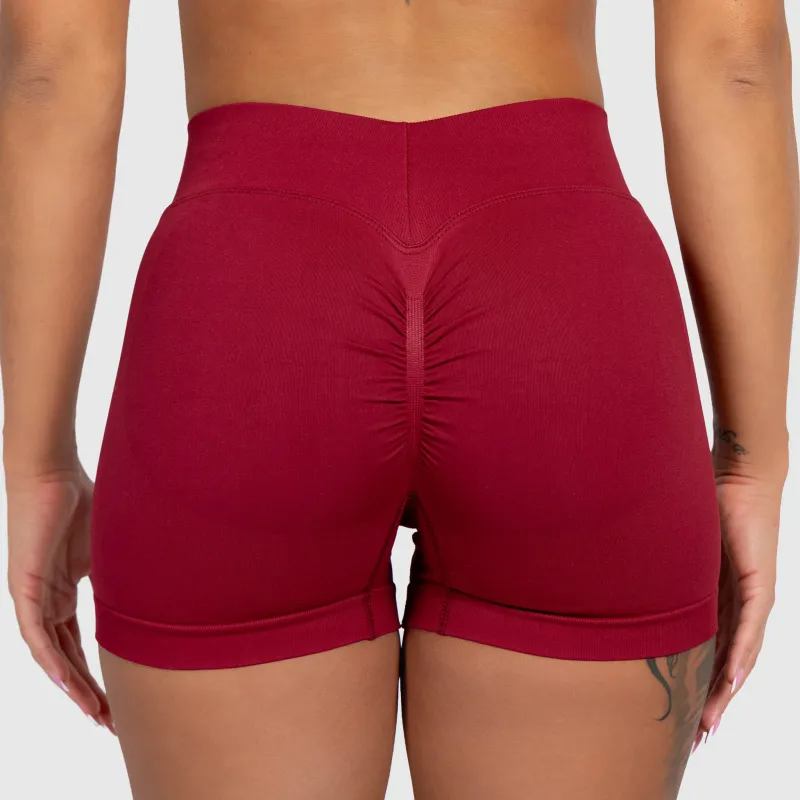 Pantaloni scurți sport Iron Aesthetics Shape, vișinii-3