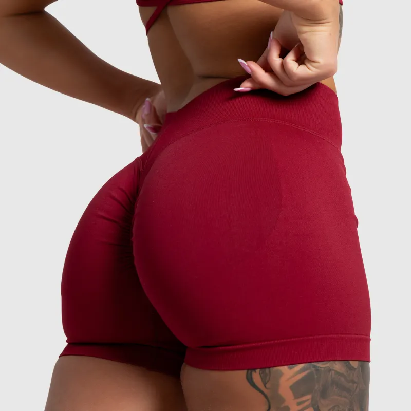 Pantaloni scurți sport Iron Aesthetics Shape, vișinii-4