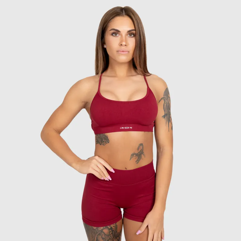 Pantaloni scurți sport Iron Aesthetics Shape, vișinii-8