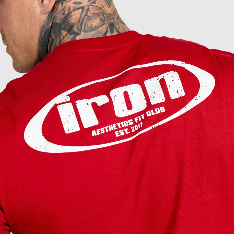 Tricou bărbați Iron Aesthetics Loop, roșu-5