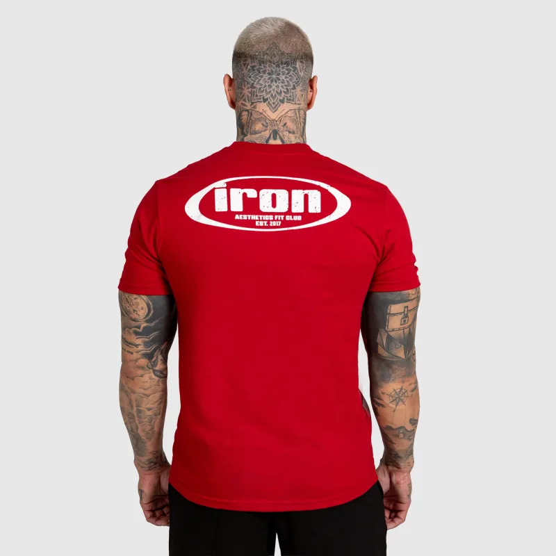 Tricou bărbați Iron Aesthetics Loop, roșu-6