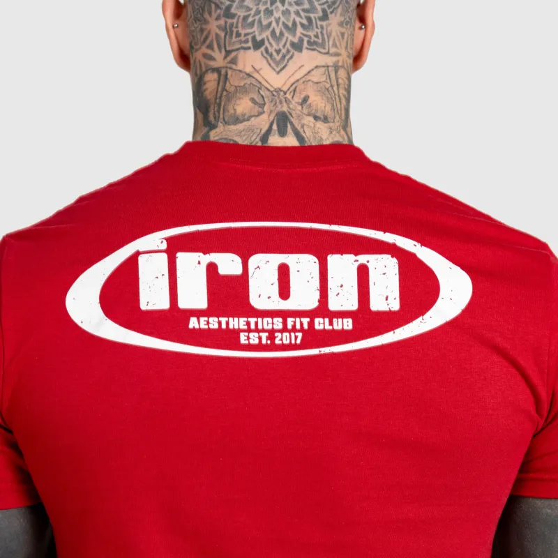 Tricou bărbați Iron Aesthetics Loop, roșu-7