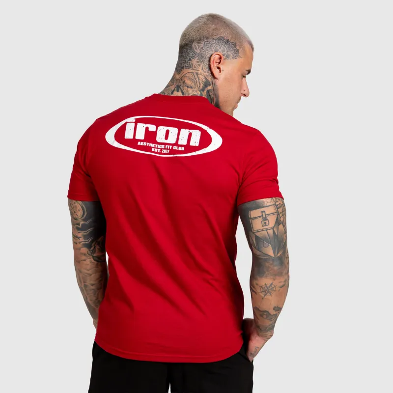 Tricou bărbați Iron Aesthetics Loop, roșu-1