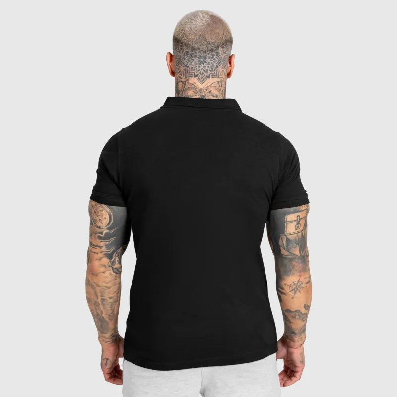 Tricou polo bărbați Iron Aesthetics Smart, negru-6