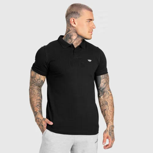 Tricou polo bărbați Iron Aesthetics Smart, negru