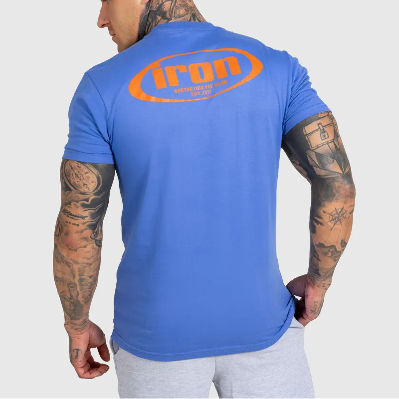 Tricou bărbați Iron Aesthetics Loop, albastru-6