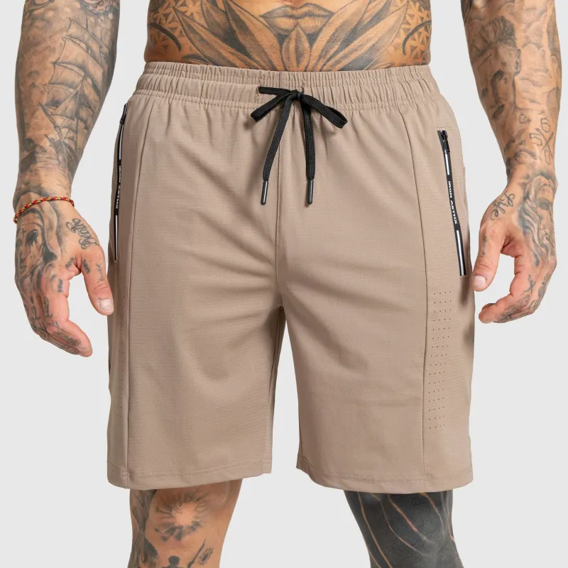 Pantalonii scurți bărbați Iron Aesthetics Aero, maro-3