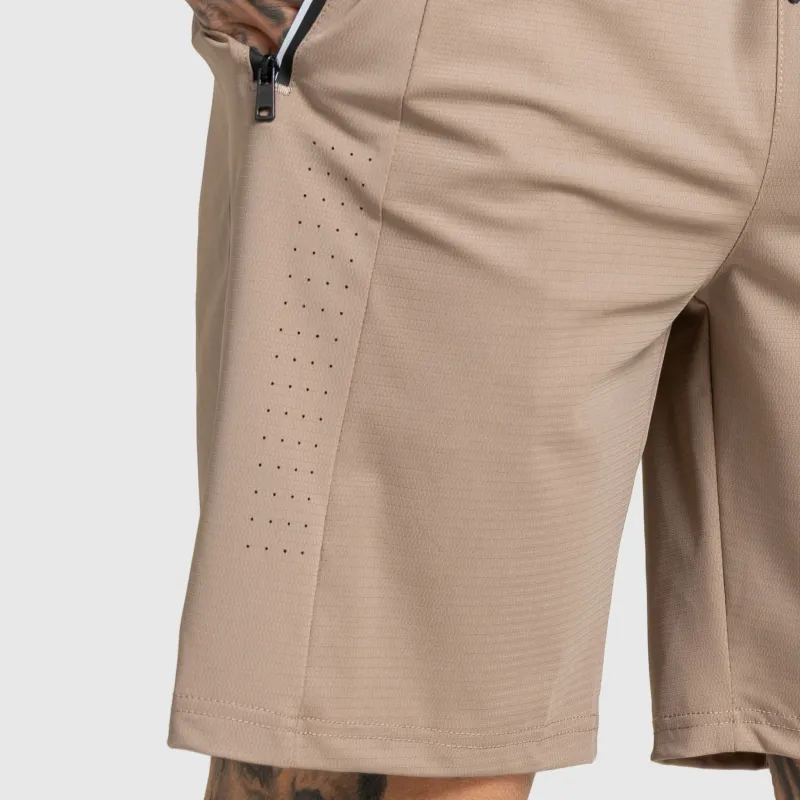 Pantalonii scurți bărbați Iron Aesthetics Aero, maro-8