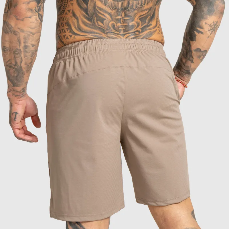 Pantalonii scurți bărbați Iron Aesthetics Aero, maro-5