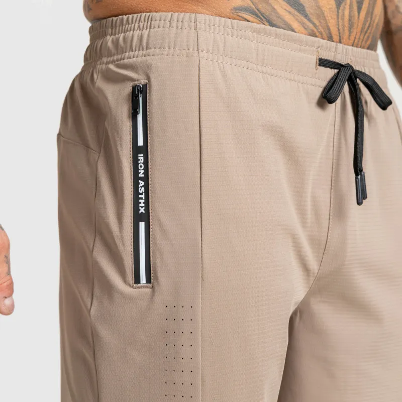 Pantalonii scurți bărbați Iron Aesthetics Aero, maro-6