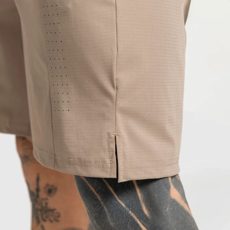 Pantalonii scurți bărbați Iron Aesthetics Aero, maro-7