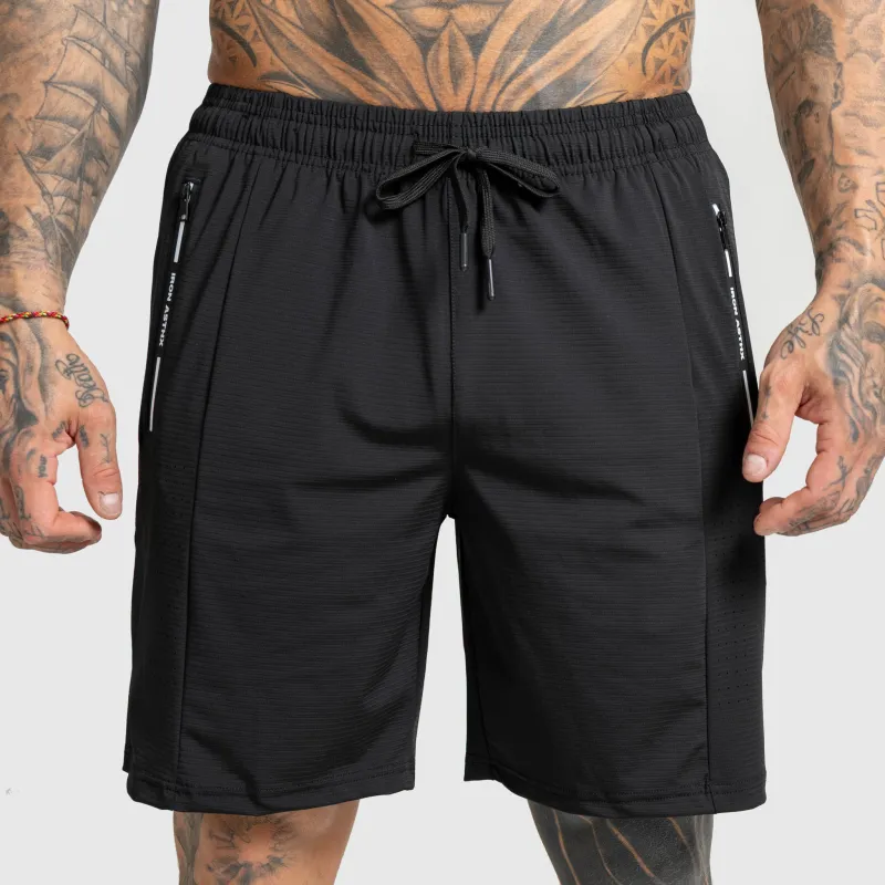 Pantaloni scurți sport bărbați Iron Aesthetics Aero, negri-4