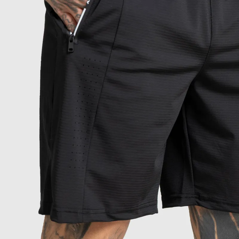 Pantaloni scurți sport bărbați Iron Aesthetics Aero, negri-6