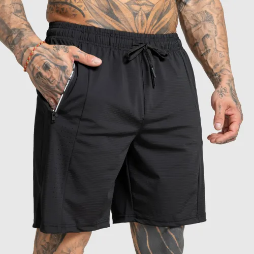 Pantaloni scurți sport bărbați Aero, negri