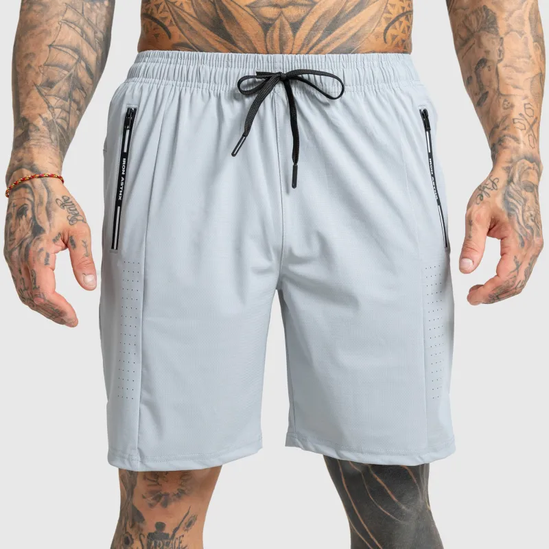 Pantaloni sport bărbați Iron Aesthetics Aero, albaștri-3