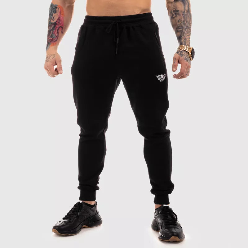 Pantaloni de trening Jogger Iron Aesthetics Round, negrii-2