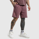 Pantaloni scurți Iron Aesthetics X Washed, burgundy