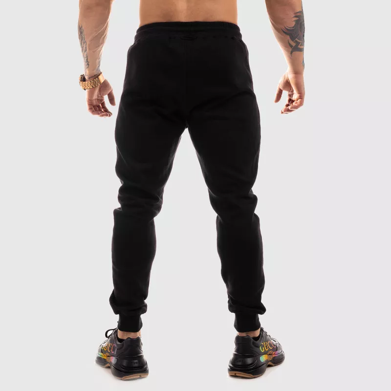 Pantaloni de trening Jogger Iron Aesthetics Round, negrii-4