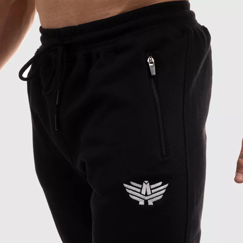 Pantaloni de trening Jogger Iron Aesthetics Round, negrii-5