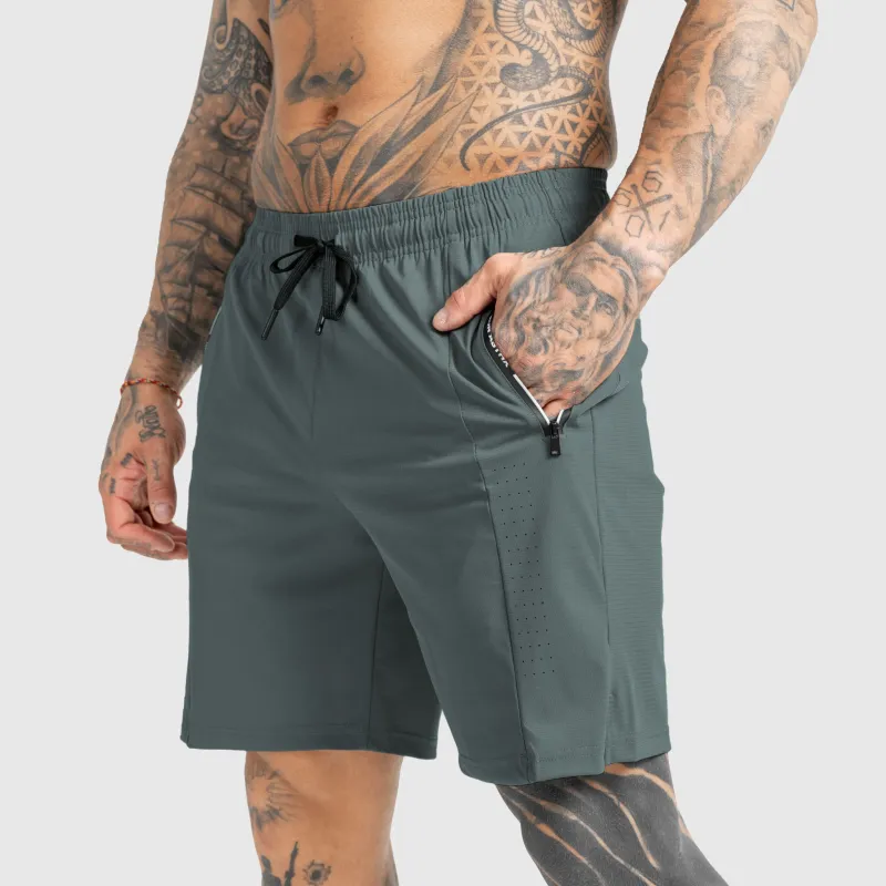 Pantaloni sport bărbați Iron Aesthetics Aero, gri-4