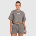 Crop top damă Iron Aesthetics Heavy-Terry, gri