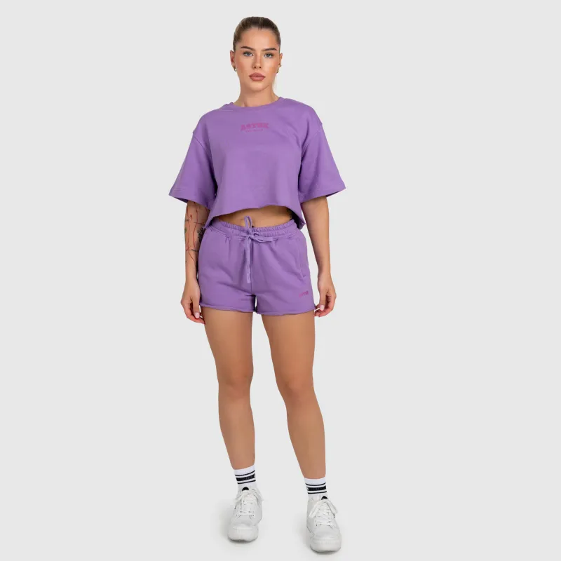 Șorturi damă Iron Aesthetics Heavy-Terry, violet-5