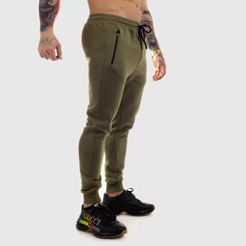 Pantaloni de trening Jogger Iron Aesthetics Round, verzi-3