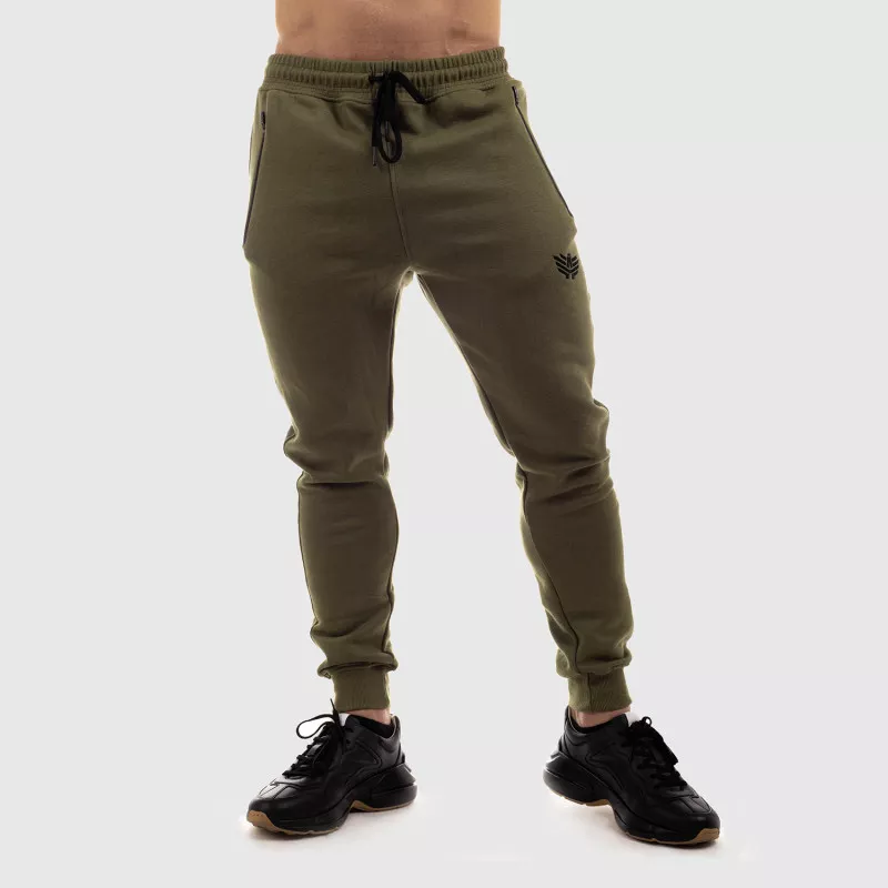 Pantaloni de trening Jogger Iron Aesthetics Round, verzi-4