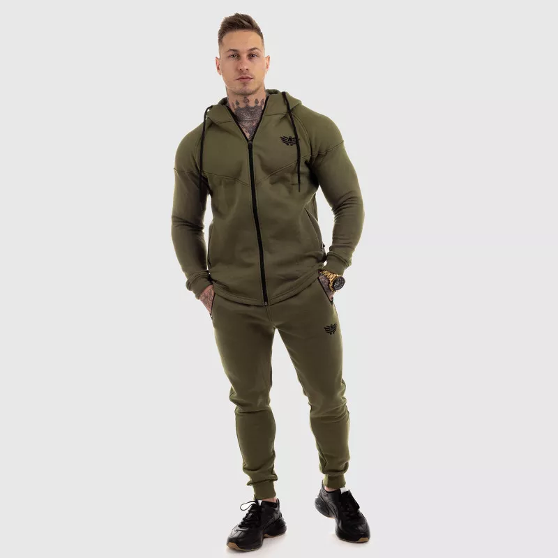 Pantaloni de trening Jogger Iron Aesthetics Round, verzi-6