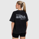 Tricou oversized damă Iron Aesthetics Fit club, washed black